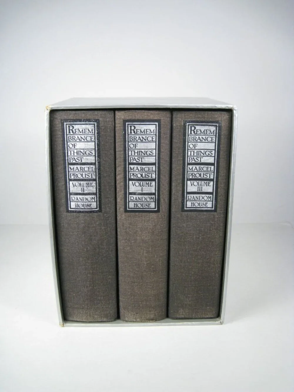 Remembrance Of Things Past Marcel Proust 3 Volume Set Random House